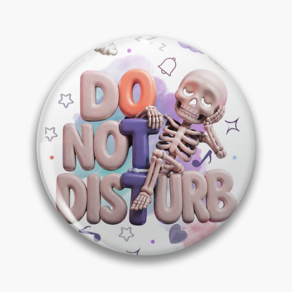 Item preview, Sleepy Skeleton Do Not Disturb – Cute Dark Night Design designed and sold by FatmaAhmed90.