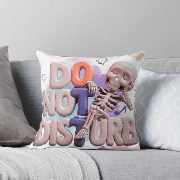 Item preview, Sleepy Skeleton Do Not Disturb – Cute Dark Night Design designed and sold by FatmaAhmed90.