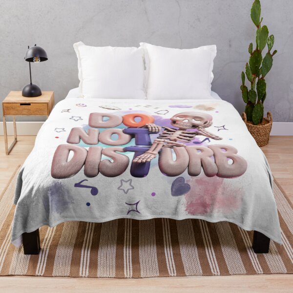 Item preview, Sleepy Skeleton Do Not Disturb – Cute Dark Night Design designed and sold by FatmaAhmed90.