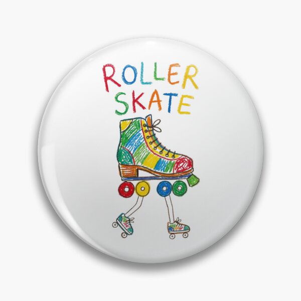Item preview, Rainbow Crayon Roller Skate Drawing Retro Kids Graphic designed and sold by Zaflab.