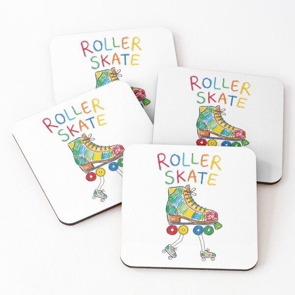 Item preview, Rainbow Crayon Roller Skate Drawing Retro Kids Graphic designed and sold by Zaflab.