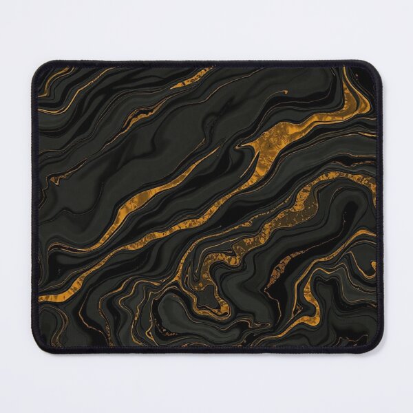 Item preview, Black Gold Luxury Marble Swirl designed and sold by IntelliMindDesigns.