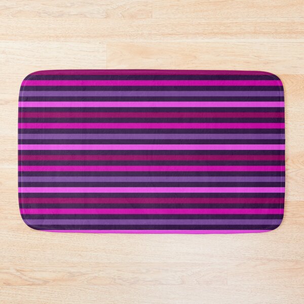 Item preview, Y2K Hot Pink and Dark Purple Stripe Pattern | Retro 2000s Horizontal Stripes designed and sold by BrontesWhimsyStore.