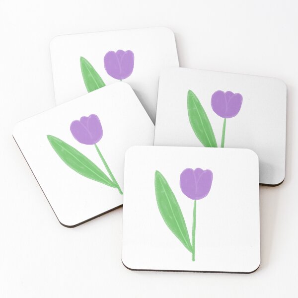 Item preview, Minimalist Purple Tulip Crayon designed and sold by raun.draw.