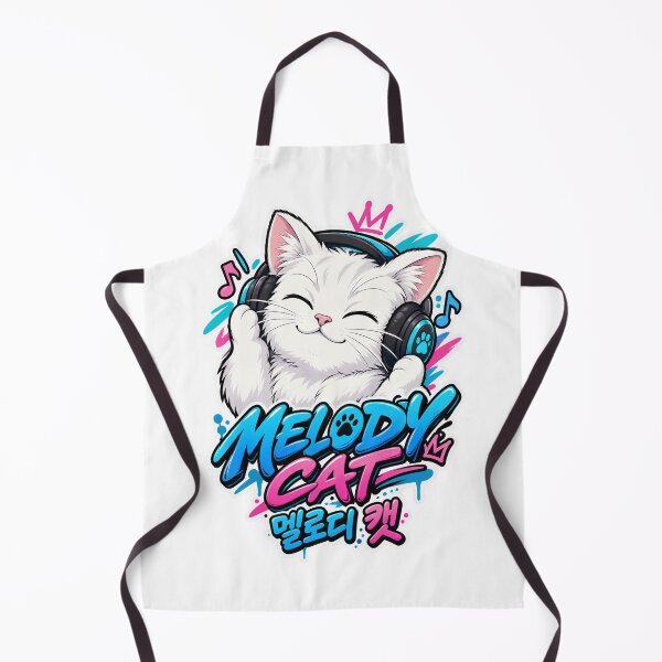 Item preview, Kawaii K-Pop Melody Cat - Korean Aesthetic Music Lover designed and sold by SeoulVibeStudio.