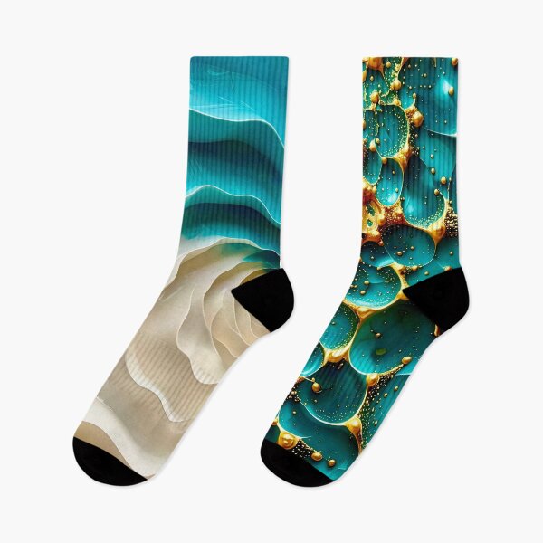 Item preview, Ocean Turquoise and Alabaster Ribbon Vortex designed and sold by Vicky Brago-Mitchell®.