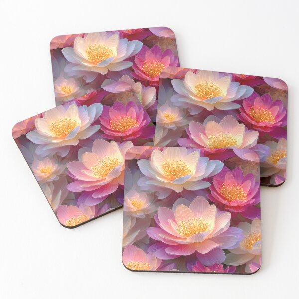 Item preview, Fantasy Water Lilies In Pink And Golden Hues designed and sold by DEC02.