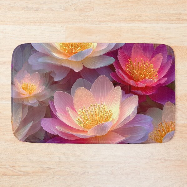 Item preview, Fantasy Water Lilies In Pink And Golden Hues designed and sold by DEC02.