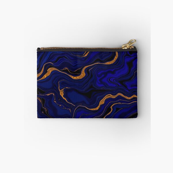 Item preview, Deep Blue Gold Fluid Marble designed and sold by IntelliMindDesigns.