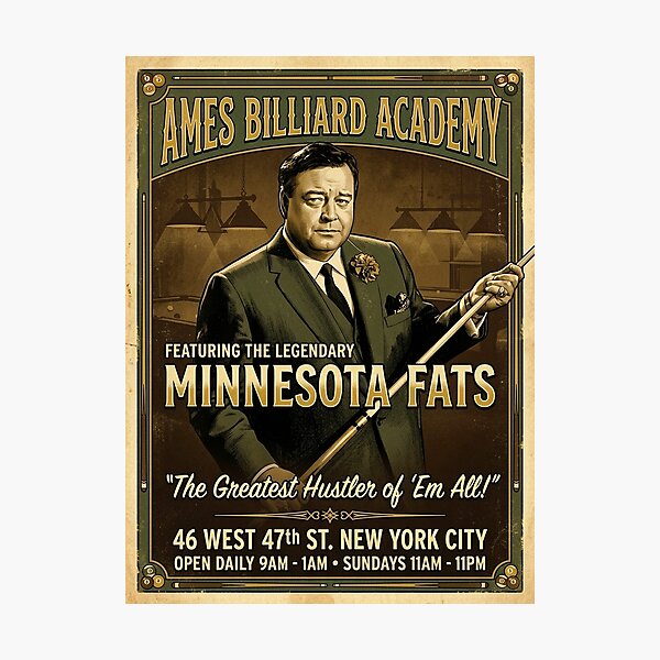 Item preview, Minnesota Fats - Design 1 designed and sold by JoeNeckbone's Hangout.