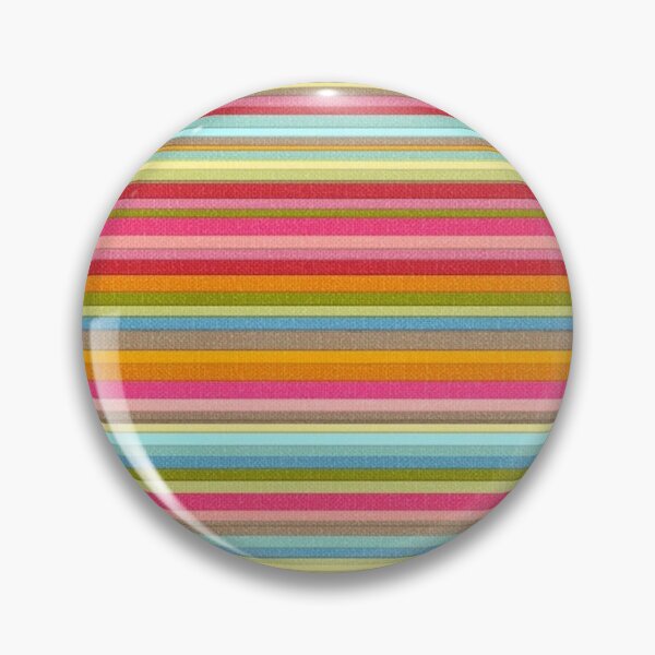 Item preview, Y2K Colorful Multi Stripe Pattern | Retro 2000s Rainbow Horizontal Stripes designed and sold by BrontesWhimsyStore.