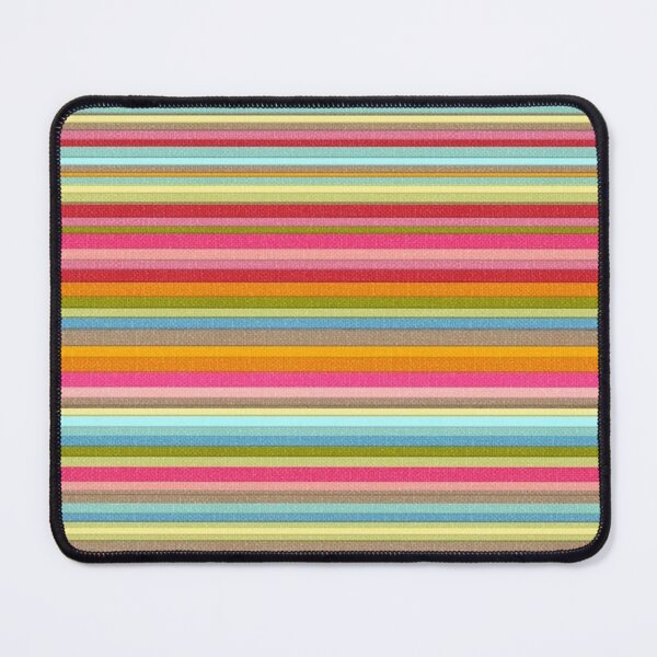 Item preview, Y2K Colorful Multi Stripe Pattern | Retro 2000s Rainbow Horizontal Stripes designed and sold by BrontesWhimsyStore.