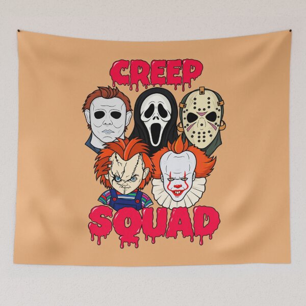 Item preview, Creep Squad Classic Horror Movie Villains Cartoon Art designed and sold by Vicky021.