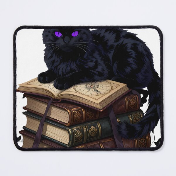 Item preview, Gothic Black Cat Arcane Tome Stack designed and sold by IllumeInk.