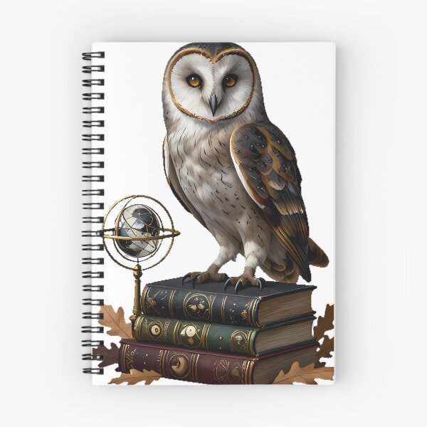 Item preview, Gothic Barn Owl Astronomy Folio Stack designed and sold by IllumeInk.