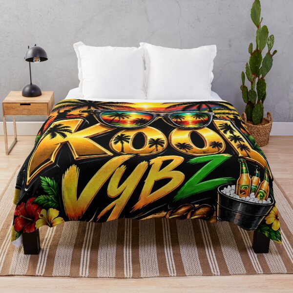 Item preview, Retro Sunset Palm Trees Kool Vybz Vacation Design designed and sold by digitalbob60.