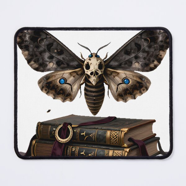 Item preview, Gothic Deaths-Head Hawkmoth Grimoire Spire designed and sold by IllumeInk.