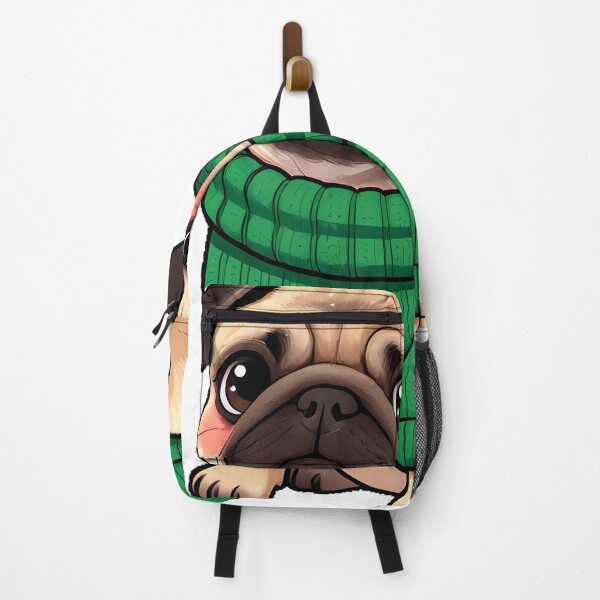 Item preview, Cute Pug Puppy in Emerald Green Turtleneck Sweater designed and sold by pumsquare.