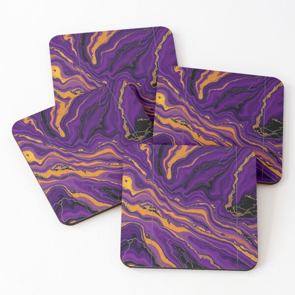 Item preview, Purple Gold Luxury Marble Swirl designed and sold by IntelliMindDesigns.