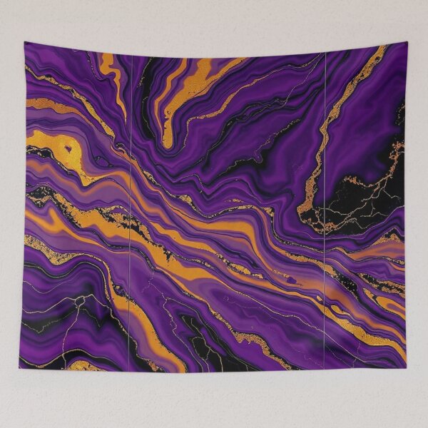 Item preview, Purple Gold Luxury Marble Swirl designed and sold by IntelliMindDesigns.