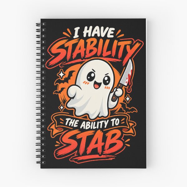 Item preview, Inappropriate Halloween, I Have Stability The Ability To Stab Funny Halloween Ghost designed and sold by graphic-genie.