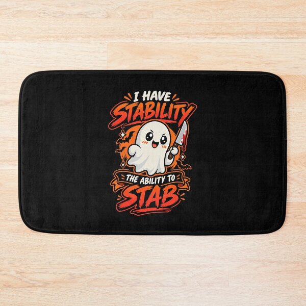 Item preview, Inappropriate Halloween, I Have Stability The Ability To Stab Funny Halloween Ghost designed and sold by graphic-genie.