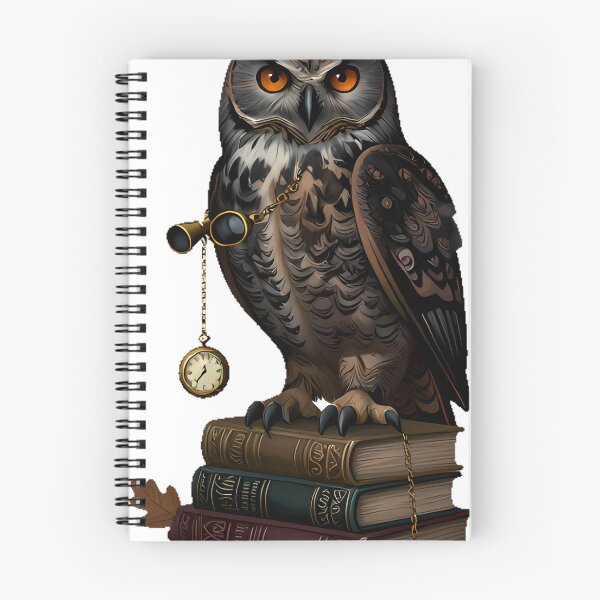Item preview, Gothic Horned Owl Philosophy Stack designed and sold by IllumeInk.