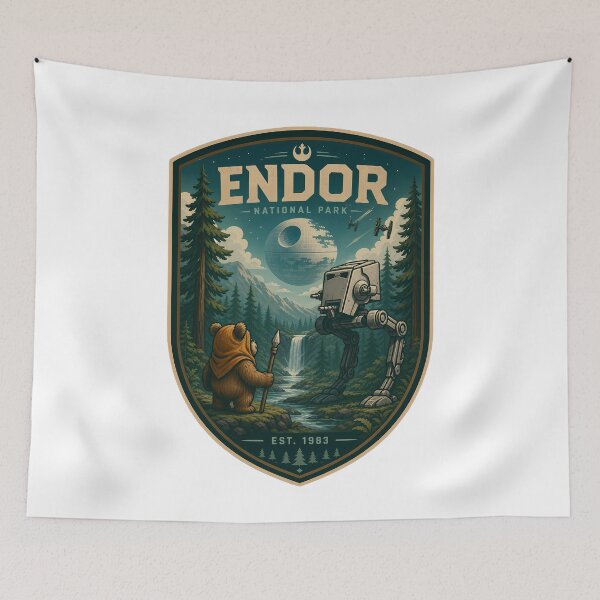 Item preview, Endor National Park designed and sold by FrontierCosmic.