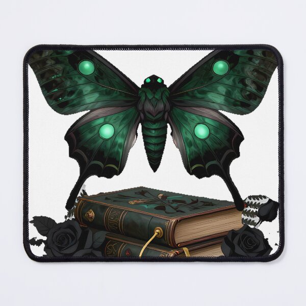 Item preview, Gothic Luna Moth Botanical Book Stack designed and sold by IllumeInk.