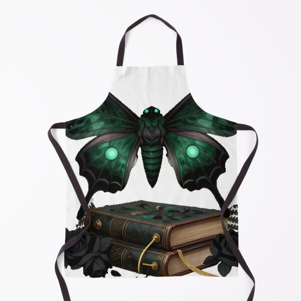 Item preview, Gothic Luna Moth Botanical Book Stack designed and sold by IllumeInk.