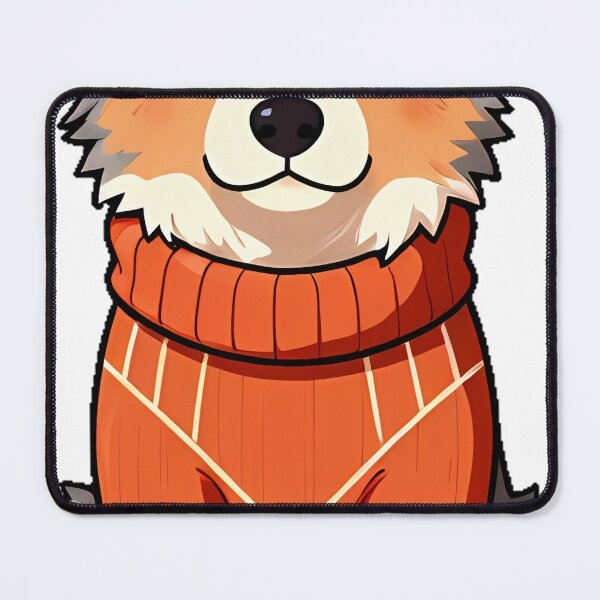 Item preview, Cute Australian Shepherd Puppy in Terracotta Turtleneck Sweater designed and sold by pumsquare.