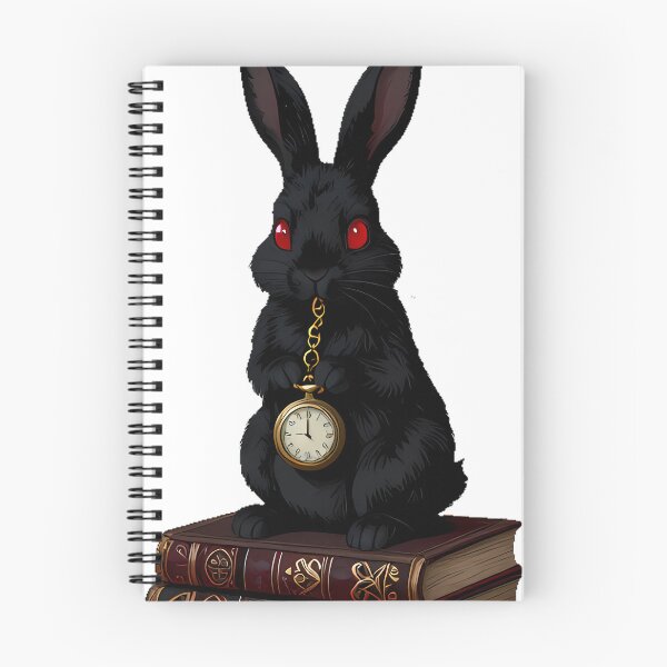 Item preview, Gothic Black Rabbit Antique Grimoire Stack designed and sold by IllumeInk.