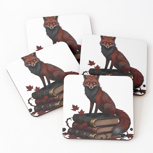 Item preview, Gothic Red Fox Shadow Folio Stack designed and sold by IllumeInk.