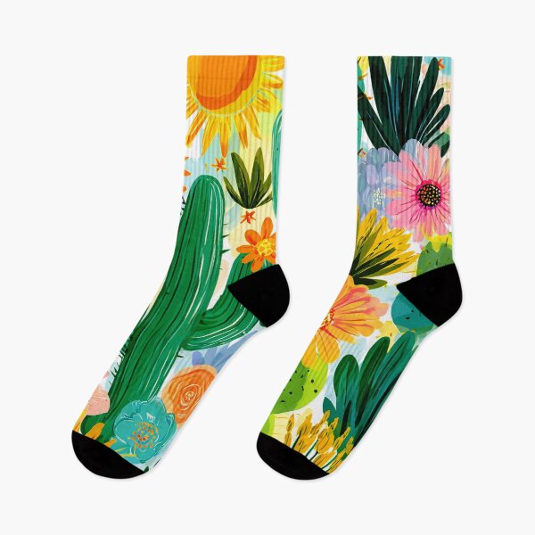 Item preview, Cactus, Flowers and Sunshine Colorful Summer Fantasy Pattern designed and sold by DEC02.