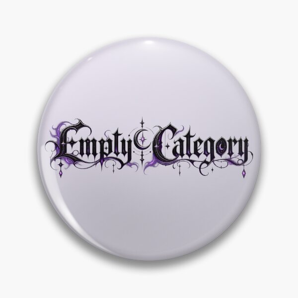 Item preview, Empty Category – Gothic Linguistics Halloween designed and sold by Nerd Romance Café.