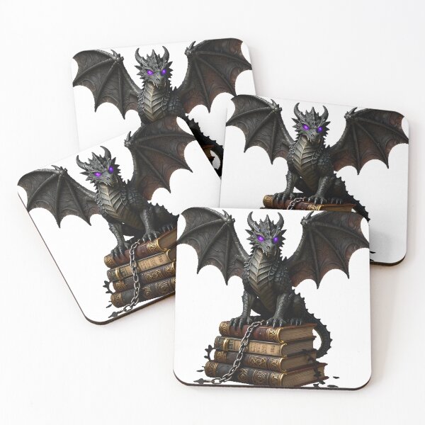 Item preview, Gothic Gargoyle Dragon Tome Stack designed and sold by IllumeInk.