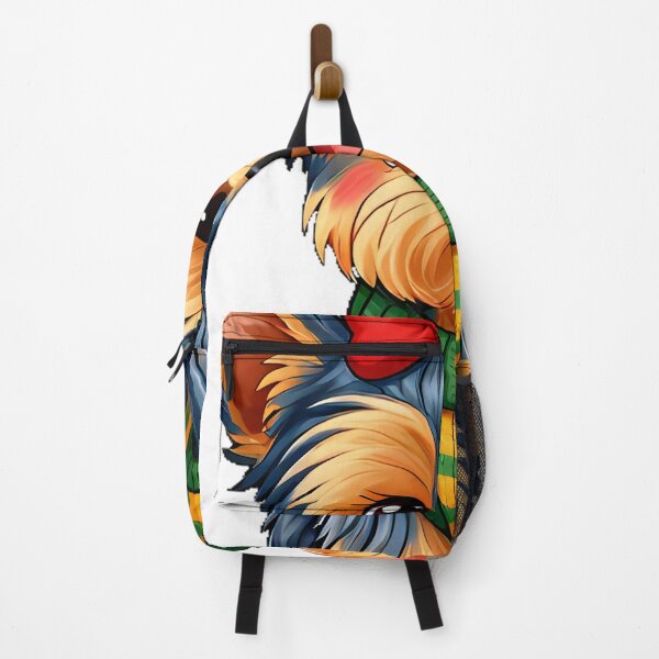 Item preview, Cute Yorkshire Terrier Puppy in Striped Forest Green Sweater designed and sold by pumsquare.
