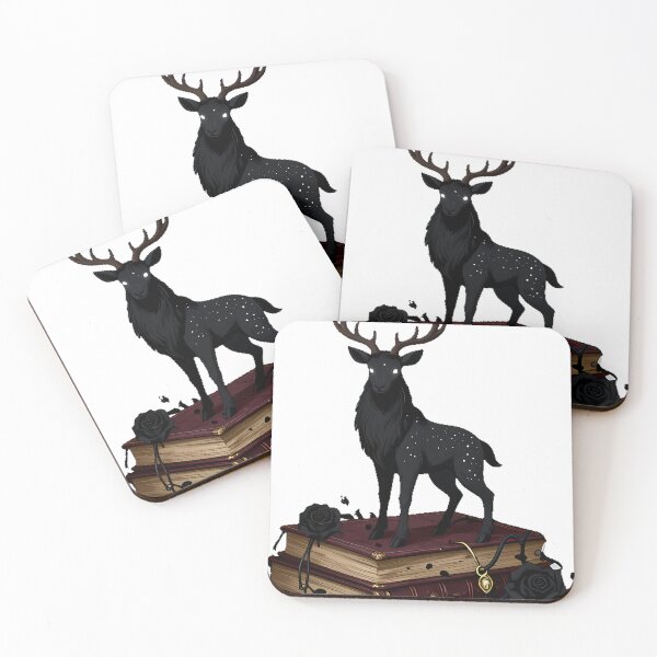 Item preview, Gothic Black Stag Fawn Grimoire Stack designed and sold by IllumeInk.