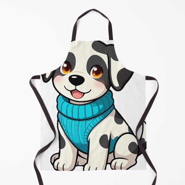 Item preview, Cute Great Dane Puppy in Turquoise Chunky Knit Sweater designed and sold by pumsquare.