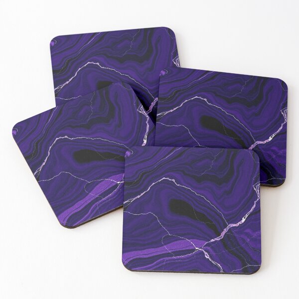 Item preview, Deep Purple White Vein Marble designed and sold by IntelliMindDesigns.