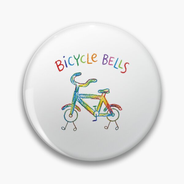 Item preview, Bicycle Bells Colorful Crayon Drawing Cute Kids Art designed and sold by Zaflab.