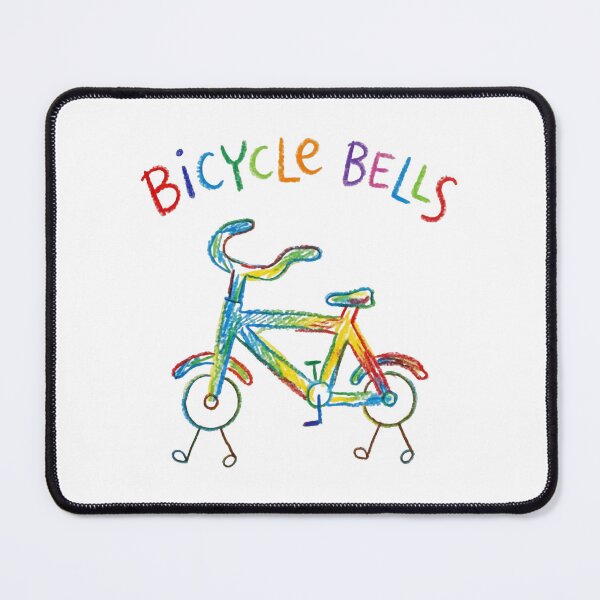 Item preview, Bicycle Bells Colorful Crayon Drawing Cute Kids Art designed and sold by Zaflab.