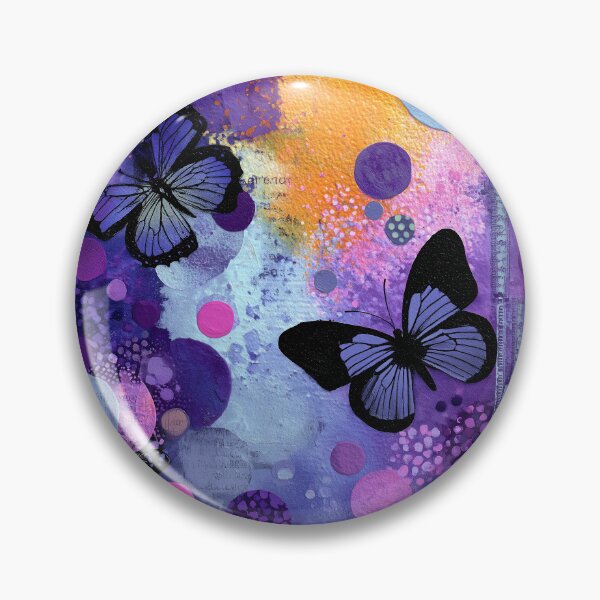 Item preview, Purple, Blue, And Pink Elegant Butterfly Dreams Art designed and sold by DEC02.