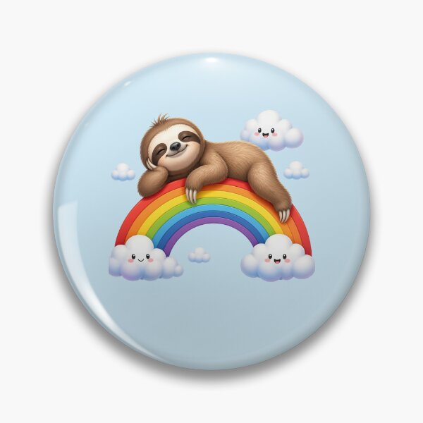 Item preview, Cute Sloth on Rainbow designed and sold by naragon4289.