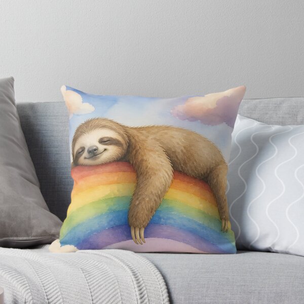 Item preview, Cute Sloth on Rainbow designed and sold by naragon4289.