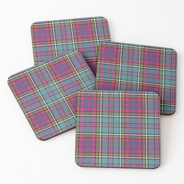 Item preview, Y2K Hot Pink and Teal Aqua Plaid Pattern | Dreamy 2000s Tartan Grid Aesthetic designed and sold by BrontesWhimsyStore.