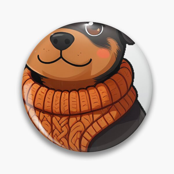 Item preview, Cute Rottweiler Puppy in Burnt Amber Cable Knit Sweater designed and sold by pumsquare.