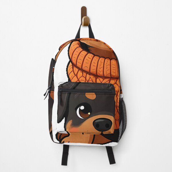 Item preview, Cute Rottweiler Puppy in Burnt Amber Cable Knit Sweater designed and sold by pumsquare.
