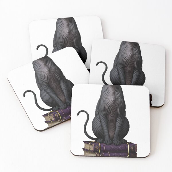 Item preview, Gothic Sphinx Cat Occult Book Stack designed and sold by IllumeInk.