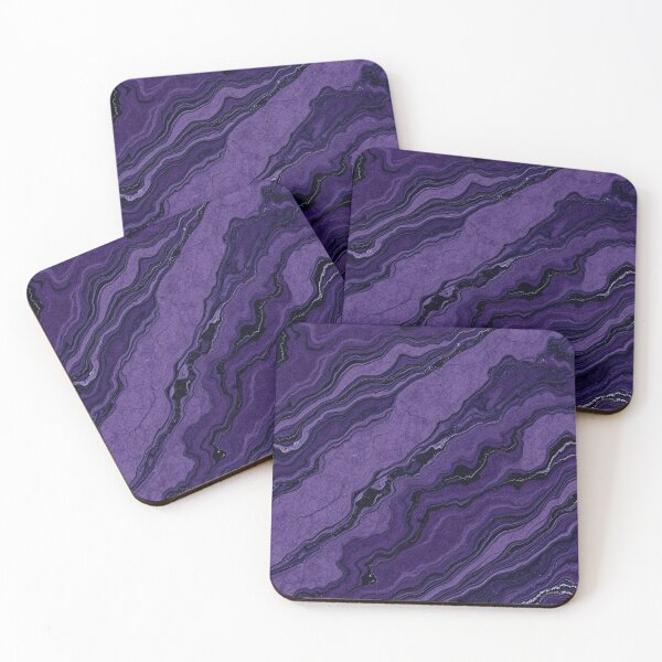 Item preview, Purple Layered Agate Marble Pattern designed and sold by IntelliMindDesigns.
